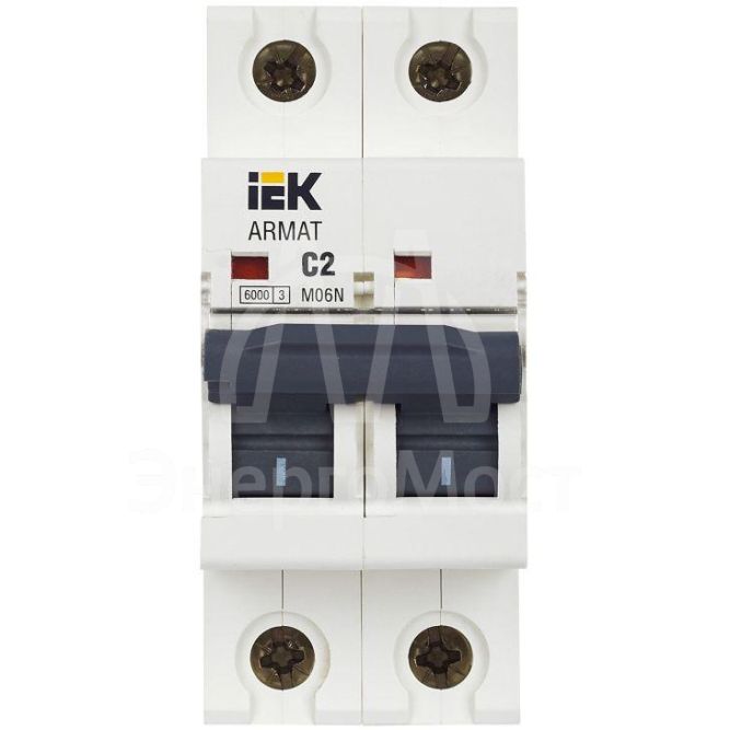 Выключатель автоматический 2п C 2А M06N ARMAT IEK AR-M06N-2-C002