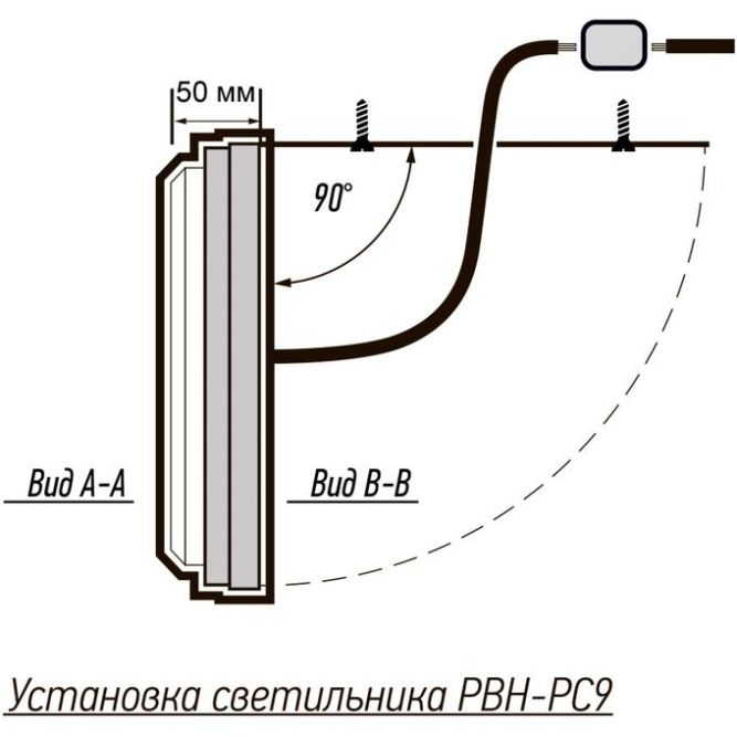 Светильник светодиодный PBH-PC9-OA 24Вт 4000К IP65 2400лм ЖКХ бел. JazzWay 5070172