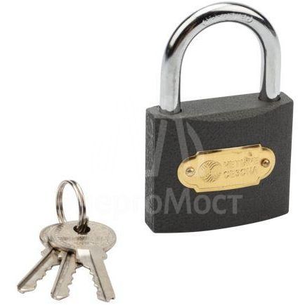 Замок навесной &amp;quot;Чугун&amp;quot; 50мм ЧЕТЫРЕ СЕЗОНА 79-0005