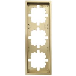 Рамка 3-мест. горизонт. ZIMA зол. LEZARD 704-3600-148