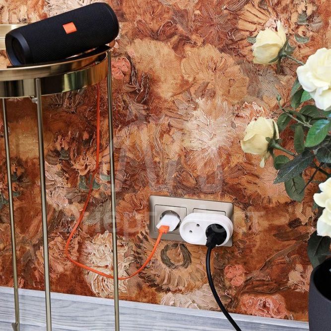 Двойник электрический 6-10А без заземл. бел. Rexant 11-1074