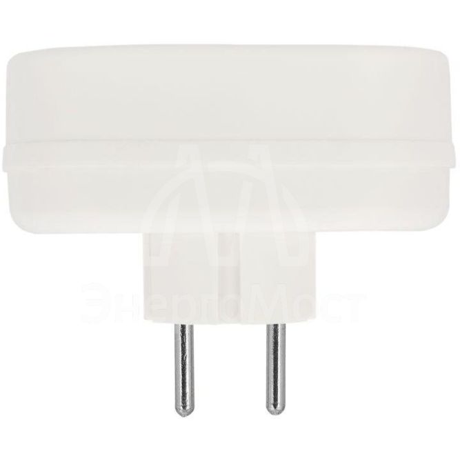 Двойник электрический 6-10А без заземл. бел. Rexant 11-1074