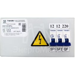 Ящик с понижающим трансформатором ЯТП 0.25 230/36 (3 авт. выкл.) IP31 TOKOV ELECTRIC TKE-TT13-36-250