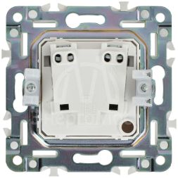 Розетка SKANDY 10А без заземл. без защ. шторок SK-R02Bl черн. IEK SK-R10-10-K02