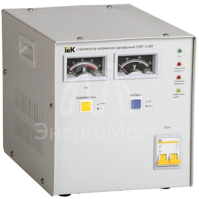 Стабилизатор напряжения СНИ 1/220 3.0кВА 1ф IEK IVS10-1-03000