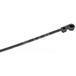 Хомут 2.5х110мм P6.6 с винтовым креплением черн. (уп.100шт) IEK UHH12-D025-110-100-K02