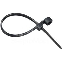 Хомут 2.5х110мм P6.6 с винтовым креплением черн. (уп.100шт) IEK UHH12-D025-110-100-K02