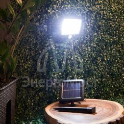 Прожектор светодиодный NEВт AGE COB 15Вт 6500К IP65 3 режима выносная солнечная панель 5м датчики движения и освещенности аккумулятор Lamper 602-1002