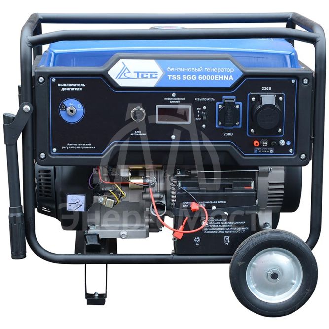 Бензогенератор 6 кВт TSS SGG 6000EHNA в кожухе МК-1.1