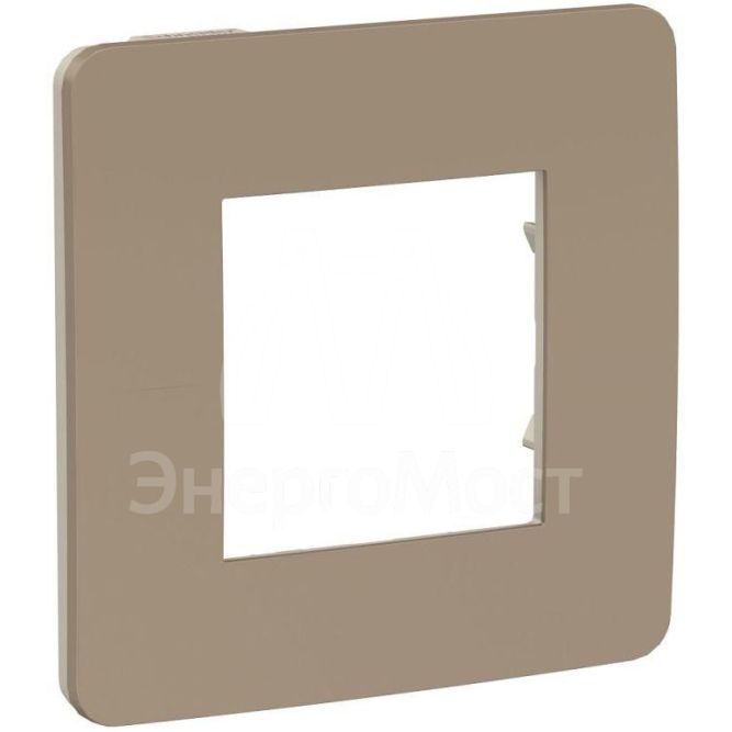 Рамка 1-м UNICA STUDIO песочн./беж. SchE NU280227