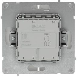 Переключатель 2-кл. KANT бел. магнолия DKC 7000114