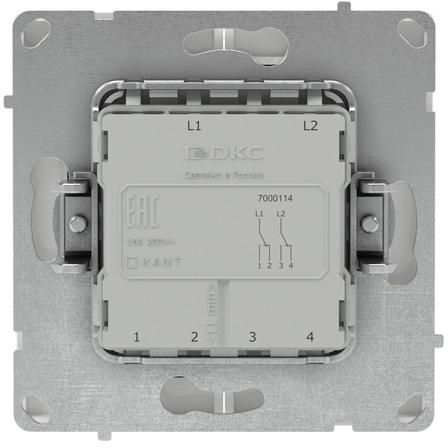 Переключатель 2-кл. KANT бел. магнолия DKC 7000114