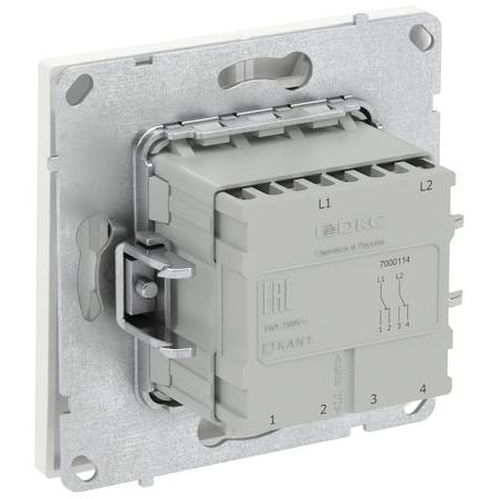 Переключатель 2-кл. KANT бел. магнолия DKC 7000114