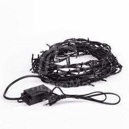 Гирлянда &amp;quot;ТВИНКЛ ЛАЙТ LED&amp;quot; (с контроллером 8 режимов) 10м 100LED 10Вт 220В IP54 бел. провод черн. ПВХ NEON-NIGHT 303-135