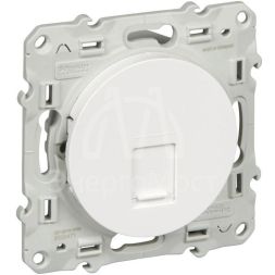 Механизм розетки комп. 1-м СП Odace RJ45 5UTP бел. SchE S52R471