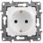 Механизм розетки 1-м СП Etika 2К+З 16А с заземл. винт. зажимы бел. Leg 672221