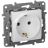 Механизм розетки 1-м СП Etika 2К+З 16А с заземл. винт. зажимы бел. Leg 672221
