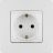 Механизм розетки 1-м СП Etika 2К+З 16А с заземл. винт. зажимы бел. Leg 672221