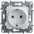 Механизм розетки 1-м СП Etika 2К+З 16А с заземл. винт. зажимы бел. Leg 672221