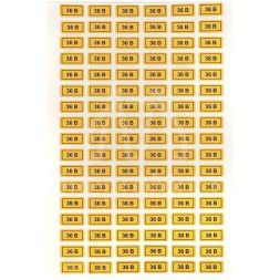 Наклейка "36В" 10х15мм EKF an-2-04