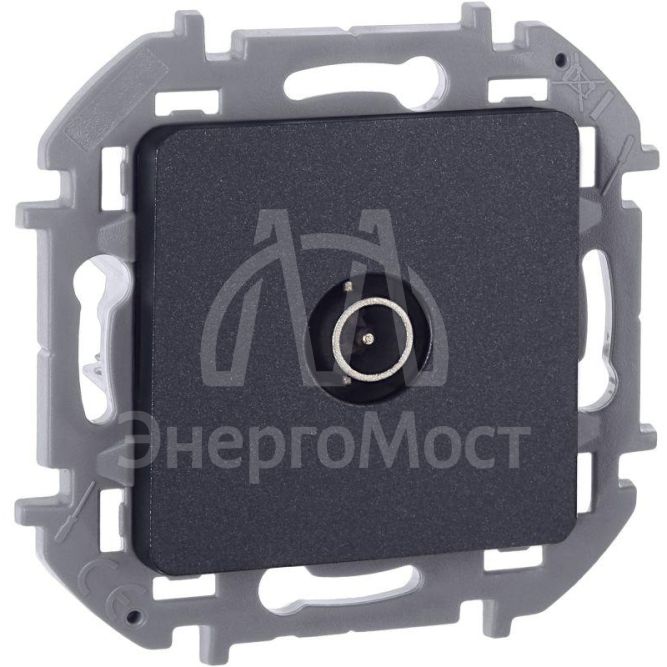 Розетка телевизионная оконечная TV Inspiria 10дБ 5-862мГц механизм антрацит Leg 673873