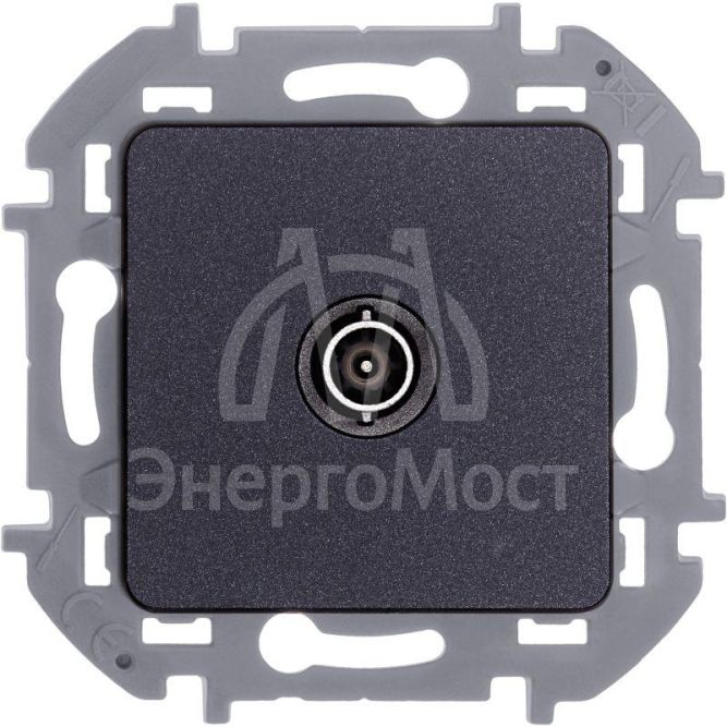 Розетка телевизионная оконечная TV Inspiria 10дБ 5-862мГц механизм антрацит Leg 673873