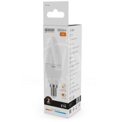 Лампа светодиодная Elementary Свеча 12Вт E14 3000К Gauss 33112