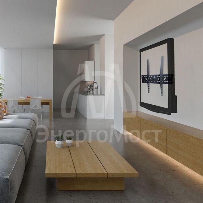 Кронштейн для LED телевизора 30-70дюйм ультратонкий наклонный Rexant 38-0090