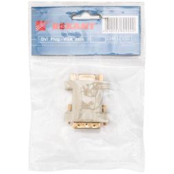Переходник штекер DVI-I - гнездо VGA Rexant 17-6821