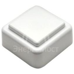 Кнопка звонка (выключатель для бытовых электрических звонков) Тритон ВЗ1-01 бел.