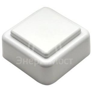 Кнопка звонка (выключатель для бытовых электрических звонков) Тритон ВЗ1-01 бел.