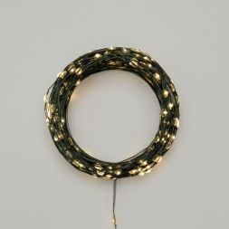 Гирлянда светодиодная &amp;quot;Роса&amp;quot; 50м 500LED тепл. бел. IP20 230В с контроллером провод зел. Neon-Night 303-286