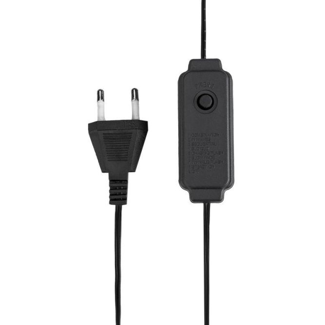 Гирлянда светодиодная &amp;quot;Роса&amp;quot; 50м 500LED тепл. бел. IP20 230В с контроллером провод зел. Neon-Night 303-286