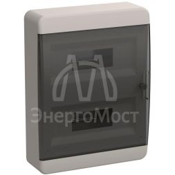 Корпус пластиковый ЩРН-П-24 IP41 черн. прозр. дверь TEKFOR IEK TF5-KP12-N-24-41-K01-K03