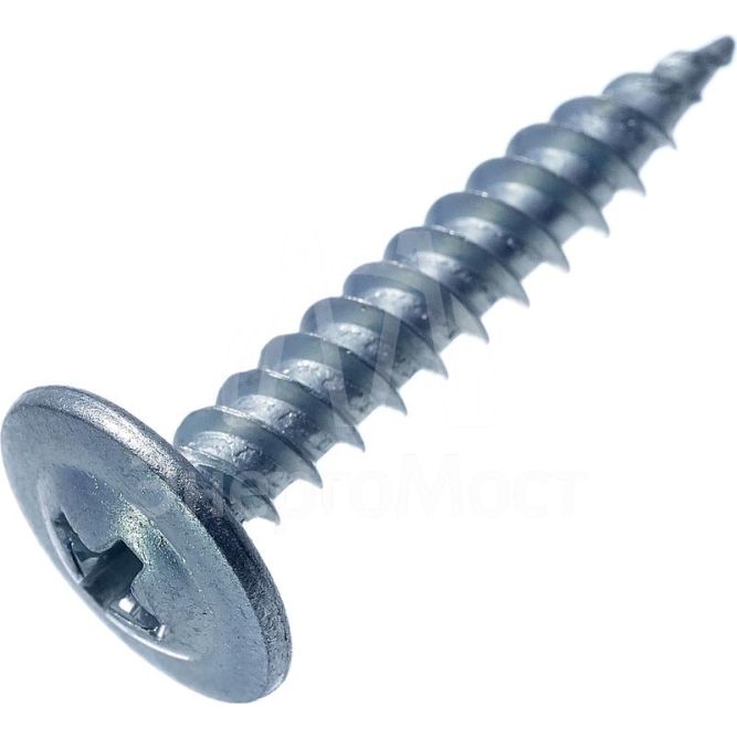 Саморез металл-металл 4.2х13 прессшайба цинк (уп.22шт) европодвес СТРОЙМЕТИЗ 2050051