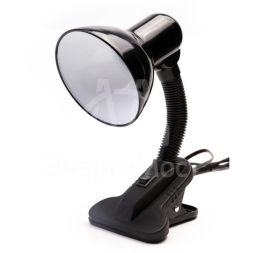 Светильник UF-320P С02 настол. прищепка 230В 60Вт E27 ЛОН черн. Ultraflash 12371