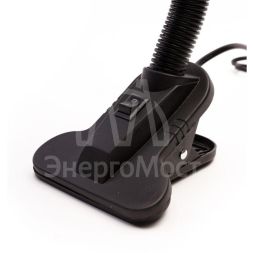 Светильник UF-320P С02 настол. прищепка 230В 60Вт E27 ЛОН черн. Ultraflash 12371