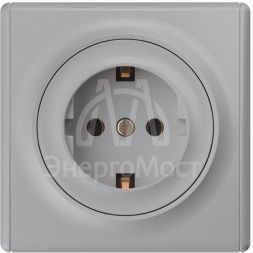 Розетка 1-м СП Florence 16А IP20 с заземл. винт. клеммы механизм сер. 1E10201302 OneKeyElectro 2172834