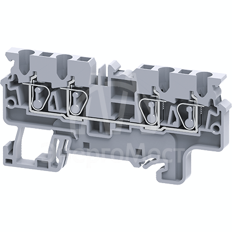 Клемма с четырьмя контактами пружинная OptiClip СX-2.5-QUATTRO-(0.2-4)-I сер. КЭАЗ 289753