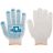 Перчатки вязаные (4 нити) 10 класс вязки х/б с ПВХ 12484