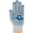 Перчатки вязаные (4 нити) 10 класс вязки х/б с ПВХ 12484
