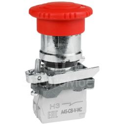 Кнопка аварийного останова OptiSignal D22 C4-ESTR-01 металл 1НЗ возврат поворотом XB4BS8442 КЭАЗ 332178