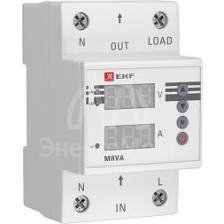 Реле напряжения и тока с дисплеем MRVA 40А PROxima EKF MRVA-40A