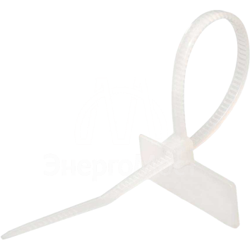 Хомут кабельный 2.5х110 с площадкой для маркировки 21х10 NO-225-318 бел. (уп.50шт) Эра Б0066059