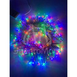 Гирлянда светодиодная &amp;quot;Мишура&amp;quot; 3м 200LED 220В IP20 прозр. провод мультиколор ЭРА Б0047972