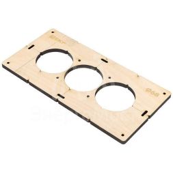 Шаблон для подрозетников c 3 отв. d68мм Expert EKF sh-d68-3