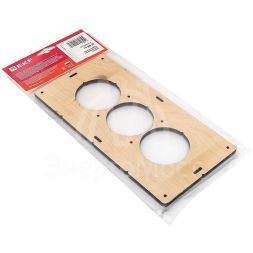 Шаблон для подрозетников c 3 отв. d68мм Expert EKF sh-d68-3