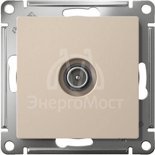 Розетка телевизионная проходная TV AtlasDesign 4дБ механизм песочн. SE ATN001292