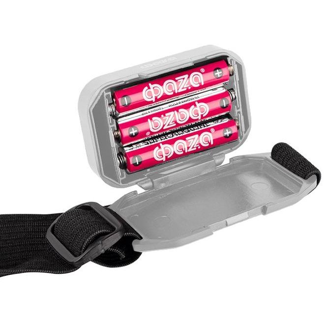 Фонарь налобный H9-L1W-gy 1Вт COB 100лм 100%/50%/мигающий 3хAAA (не входят в комплект) сер. ФАZА 5031180