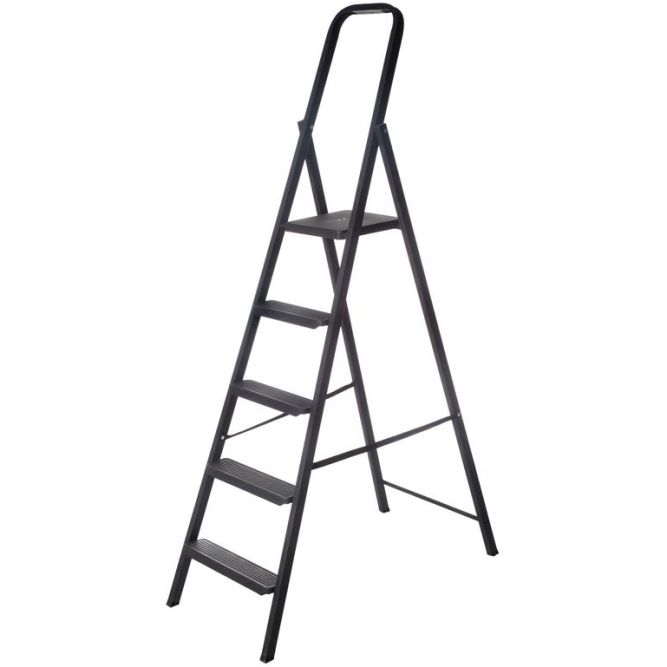 Лестница-стремянка "Компакт" 5 ступ. 6.25кг сталь FIT 65373